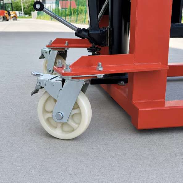 Transpalet manual 1T, inaltime de ridicare 2.0M – Furci reglabile 200-580 mm