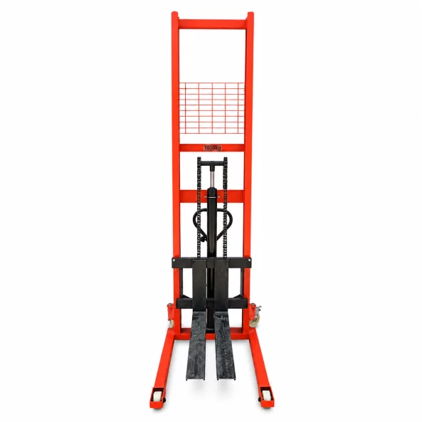 Transpalet manual 1T, inaltime de ridicare 2.0M – Furci reglabile 200-580 mm