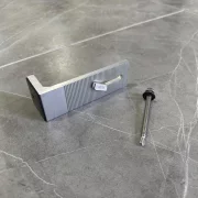 Suport L cu cauciuc+surub autoforant + Piulita D pentru fixarea panourilor fotovoltaice pe acoperis cu tabla ,lungime 80 mm/latime 30 mm