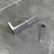 Suport L cu cauciuc+surub autoforant + Piulita D pentru fixarea panourilor fotovoltaice pe acoperis cu tabla ,lungime 80 mm/latime 30 mm