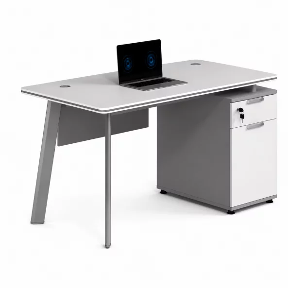 Birou Serenity cu dulap lateral - dimensiuni 1400*700*750 mm