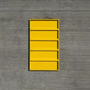 Estante metálico amarillo para estantería profesional 200 KG