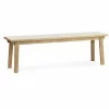 Banca cu structura din lemn de acacia,White L160-l39-h42 cm