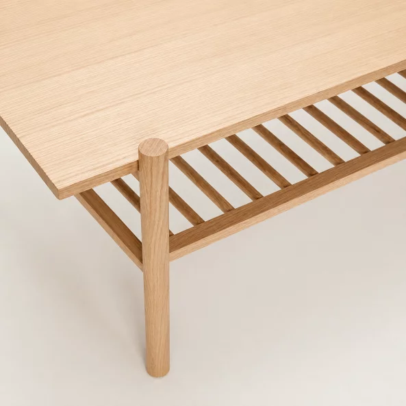 Masa de cafea din lemn, stil scandinav, 120x57x46 cm
