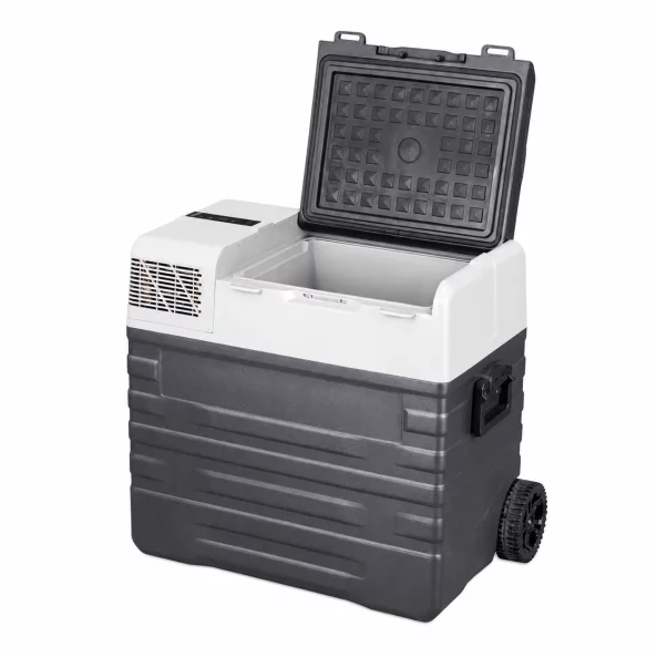 Frigider auto portabil 62L, single zone, cu roti si maner retractabil