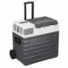 Frigider auto portabil 62L, single zone, cu roti si maner retractabil