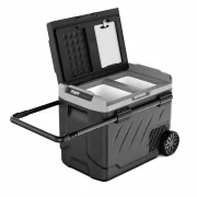 Frigider auto portabil cu roti 49L, dual zone - 692 x 453 x 515 mm