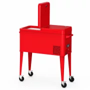 Frigider mobil cu roti, 49.6L - 88 x 39 x 44 cm, red