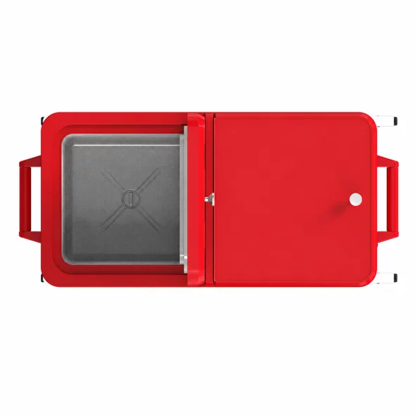 Frigider mobil cu roti, 49.6L - 88 x 39 x 44 cm, red