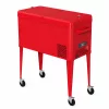 Frigider mobil cu roti, 49.6L - 88 x 39 x 44 cm, red