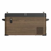 Frigider mobil cu roti 49.6L - 88 x 39 x 94 cm, rustic wood