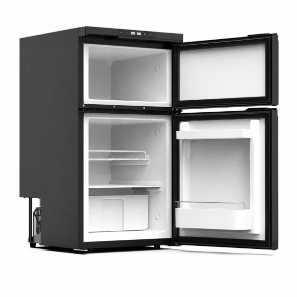 Frigider portabil auto 79.8L, 12V/24V DC, cu congelator - 546 × 500 × 830 mm, black