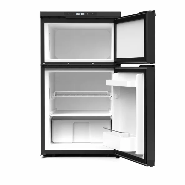 Frigider portabil auto 79.8L, 12V/24V DC, cu congelator - 546 × 500 × 830 mm, black