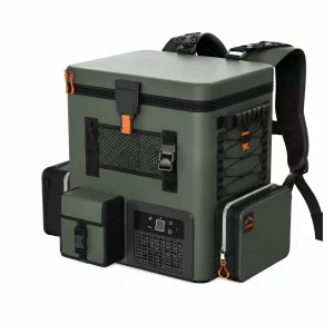 Frigider portabil  tip rucsac 16 L - 37 x 29 x 41 cm, dark green