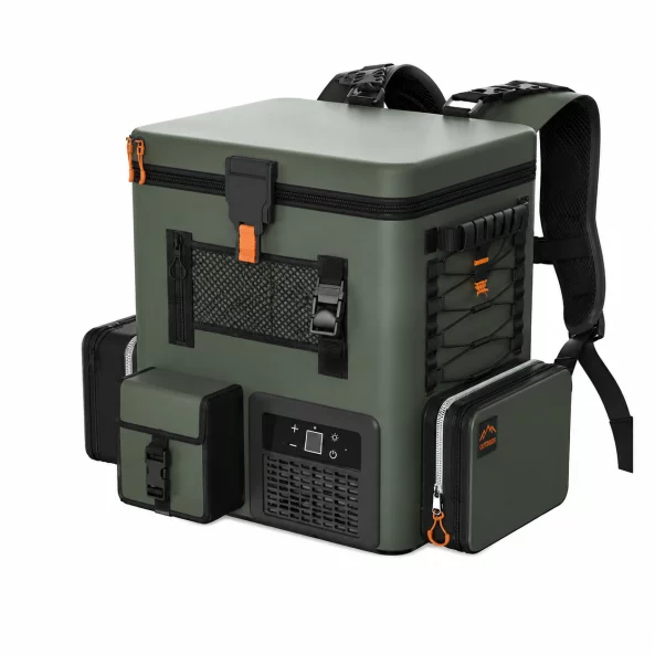 Frigider portabil  tip rucsac 16 L - 37 x 29 x 41 cm, dark green