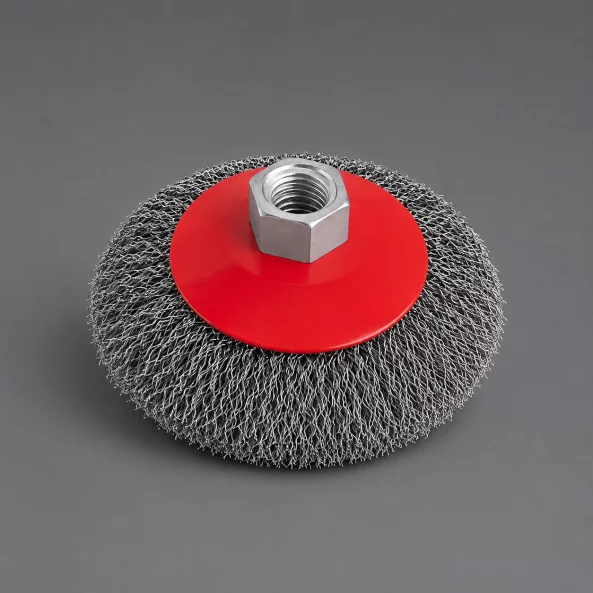 Perie pentru polizor mic, din sârmă răsucită, 115 mm