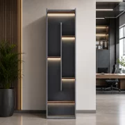 Armario Portofino W0520AL, con iluminación integrada – L500 x An400 x Al2200 mm