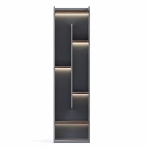 Armario Portofino W0520AL, con iluminación integrada – L500 x An400 x Al2200 mm