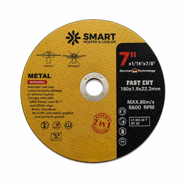 Disc Taiere Inox si Metal T41, 180mm x 1.6mm x 22.23mm– disc plat