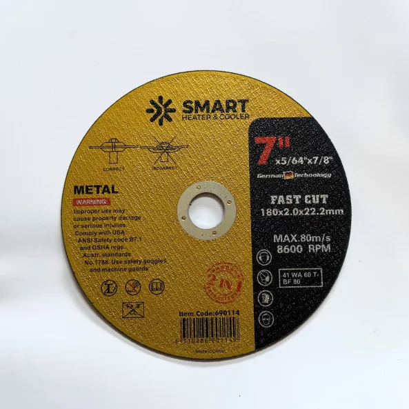 Disc Taiere Inox si Metal T41,180mm x 2.0mm x 22.23mm – disc plat