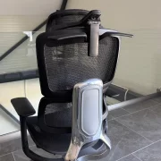 Scaun ergonomic Ergo Breeze, cu tetiera 4D și mecanism sincron - W720×D665×H1200-1260mm, black