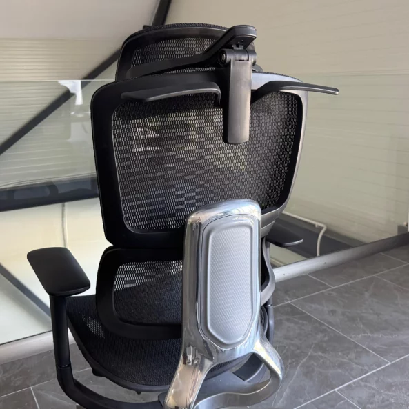 Scaun ergonomic Ergo Breeze, cu tetiera 4D și mecanism sincron - W720×D665×H1200-1260mm, black