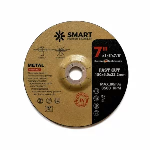 SET 5 BUC - Disc Taiere Inox si Metal T27,  180mm x 6.0mm x 22.23mm – disc concav