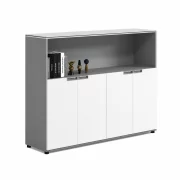 Corp mobilă birou cu 4 usi  / comodă cu 4 usi si spatiu de bibliotecă ,design modern și elegant ,calitate premium , dimensiuni 1600*400*1200
