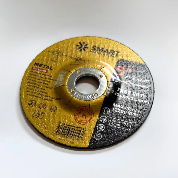 SET 25 BUC - Disc Taiere Inox si Metal T42, 125mm x 3.0mm x 22.23mm – disc cu centru deprimat