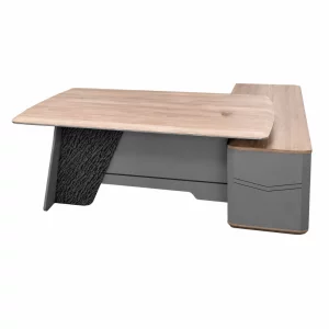 Birou managerial Portofino B2016A cu dulap lateral, H750 x L2000 x l1600 mm