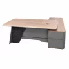 Birou managerial Portofino B2216A cu dulap lateral, H750 x L2200 x l1600 mm