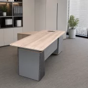 Birou managerial Portofino cu dulap lateral, 1800x1600mm