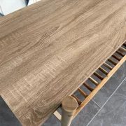 Холна маса от дърво в скандинавски стил, 120 × 57 × 46 см