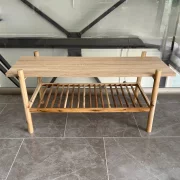 Холна маса от дърво в скандинавски стил, 120 × 57 × 46 см