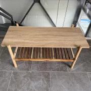 Холна маса от дърво в скандинавски стил, 120 × 57 × 46 см