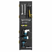 Окачен перфориран панел за инструменти L600xH2000mm, черен