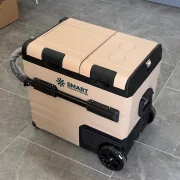 Автохладилник с компресор Smart Cooler, с Bluetooth, колела и двойна зона на охлаждане, капацитет 55L, включена еко такса.