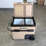 Автохладилник с компресор Smart Cooler, с Bluetooth, колела и двойна зона на охлаждане, капацитет 55L, включена еко такса.