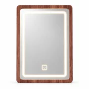 LED огледало за тоалетна масичка CRYSTAL - Walnut (орех)