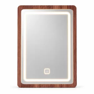 LED огледало за тоалетна масичка CRYSTAL - Walnut (орех)