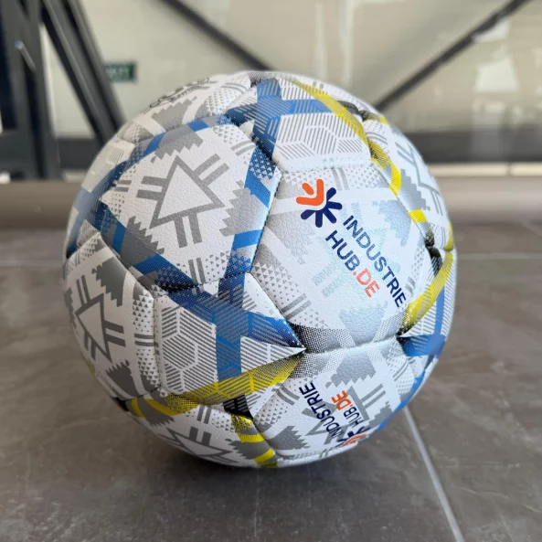 Balón de fútbol PVC 3.5mm - talla 5, cosido a máquina