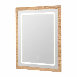 Espejo LED para tocador de maquillaje CRYSTAL - Oak (roble)