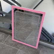 Espejo LED para tocador CRYSTAL - rosa