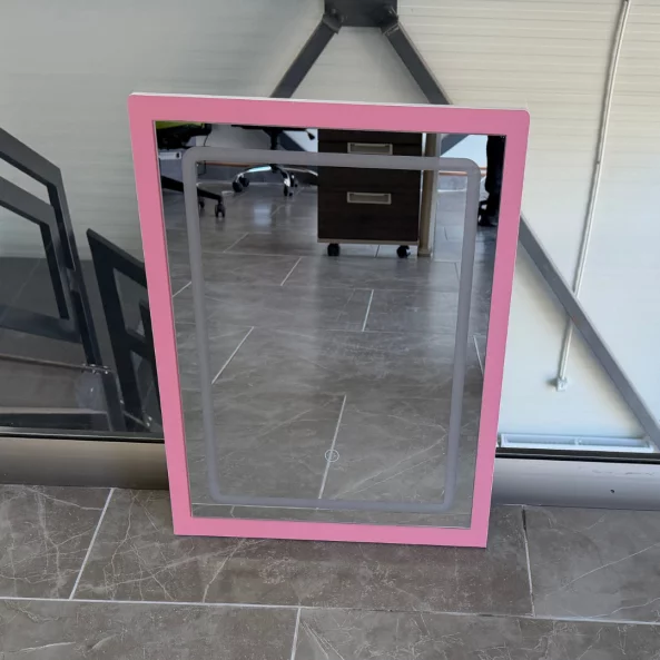 Espejo LED para tocador CRYSTAL - rosa