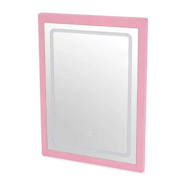 Espejo LED para tocador CRYSTAL - rosa