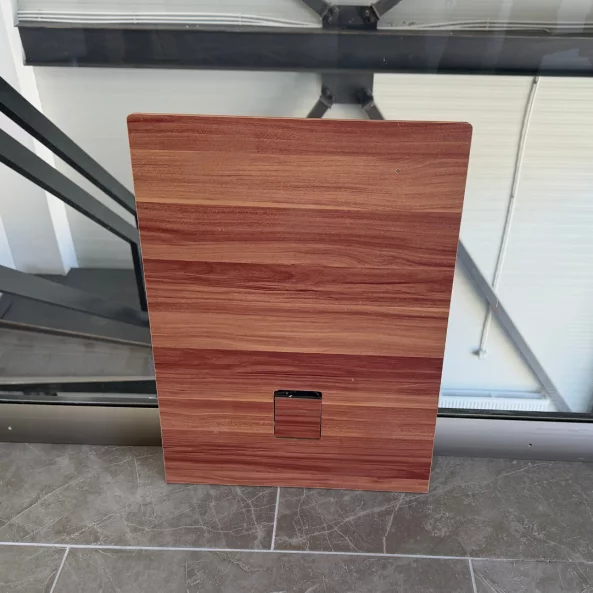 Oglinda LED  pentru masuta de machiaj CRYSTAL -  Walnut