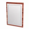 Oglinda LED  pentru masuta de machiaj CRYSTAL -  Walnut