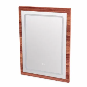 Espejo LED para tocador de maquillaje CRYSTAL - Walnut (nogal)