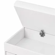 Dulap pentru pantofi cu bancă – Design modern și elegant, 100x34x50 cm, culoare albă, soluție practică pentru organizare