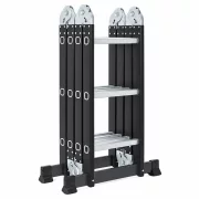 Scara multifunctionala 4x3 trepte  – cadru din otel, trepte din aluminiu